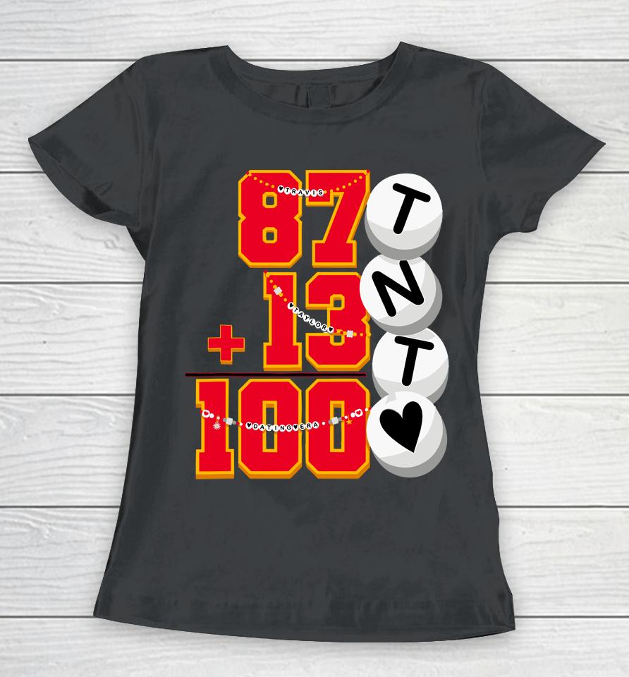 Cute 87 13 = 100 Days Of School Taylor 100Th Day Of School Women T-Shirt