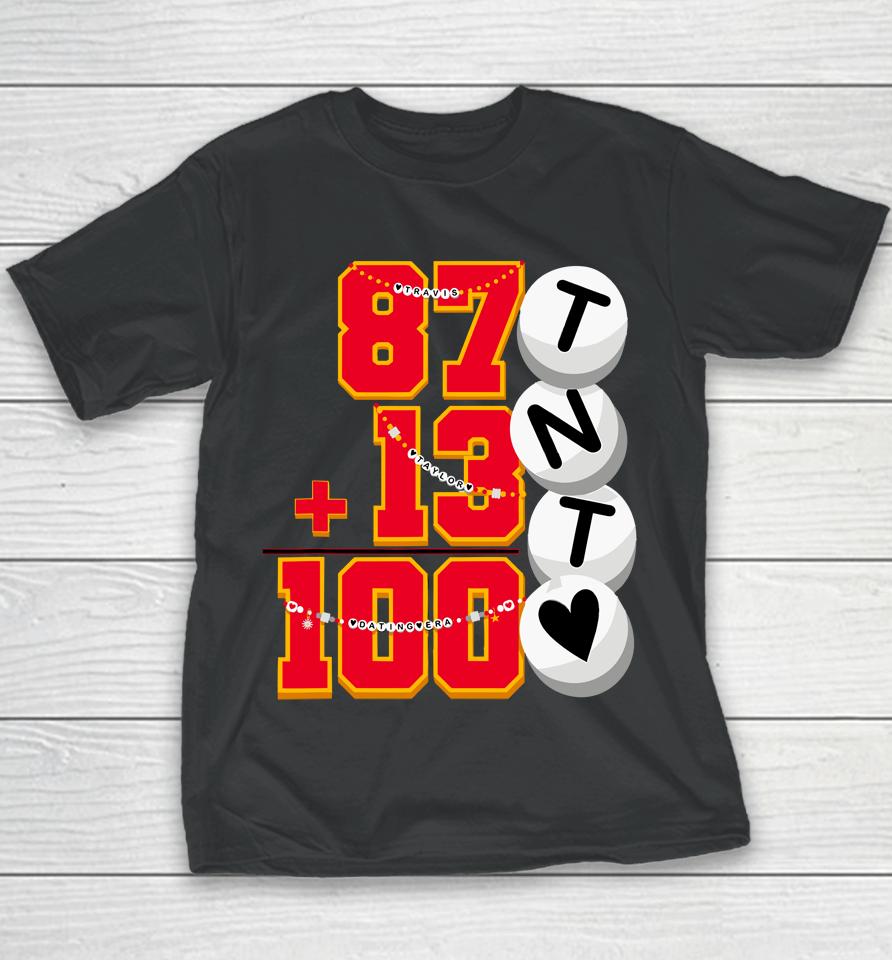 Cute 87 13 = 100 Days Of School Taylor 100Th Day Of School Youth T-Shirt