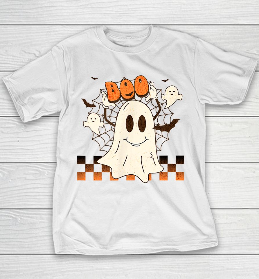 Cute And Funny Halloween Boo Ghost Youth T-Shirt