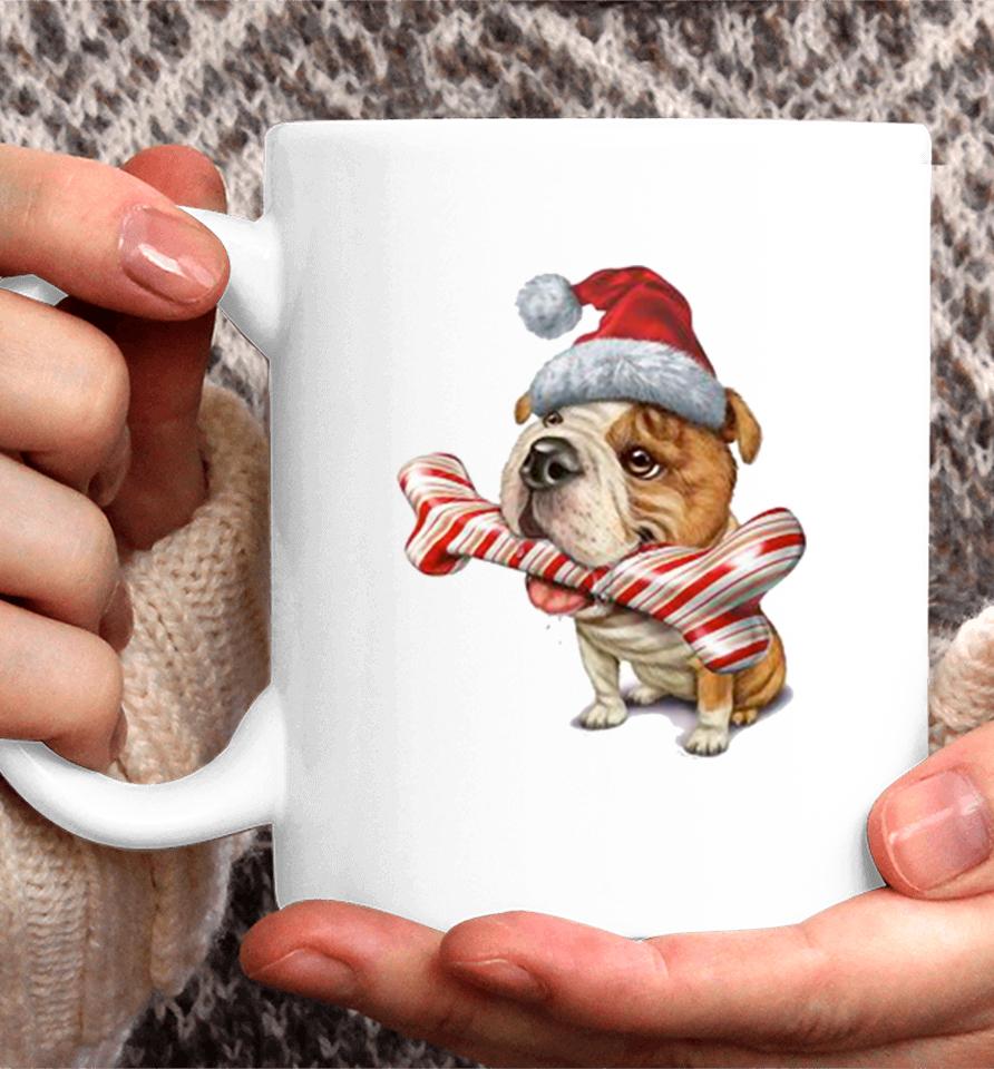 Cute Bulldog Christmas Dog Lovers Coffee Mug