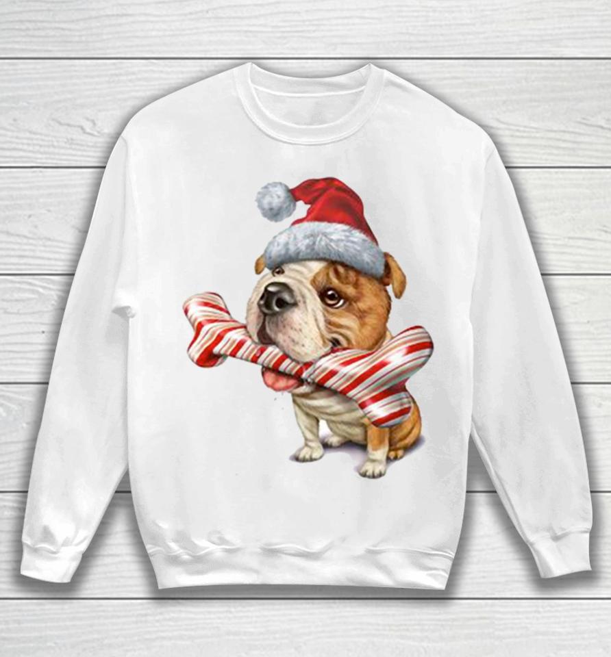 Cute Bulldog Christmas Dog Lovers Sweatshirt