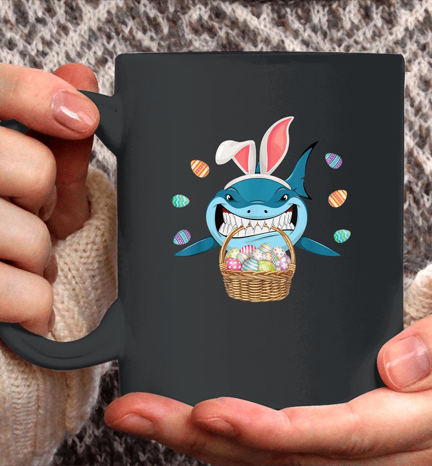 Cute Bunny Shark Easter Coffee Mug