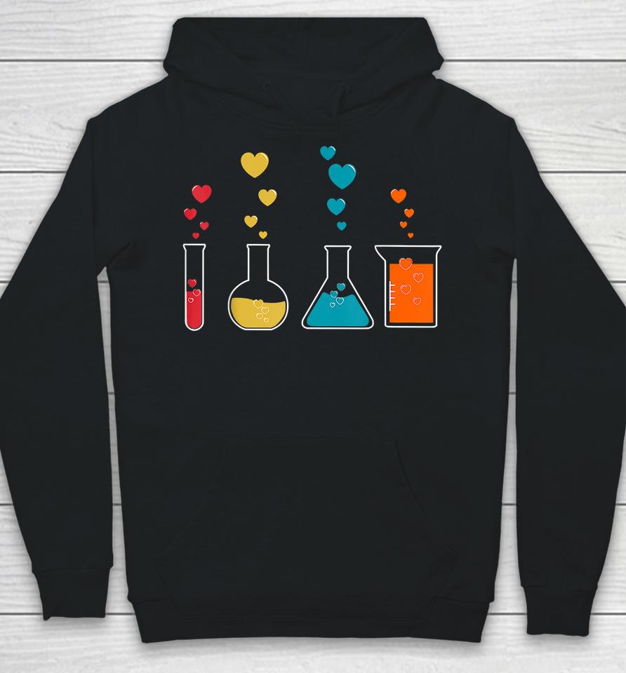 Cute Chemistry Hearts Science Valentines Hoodie