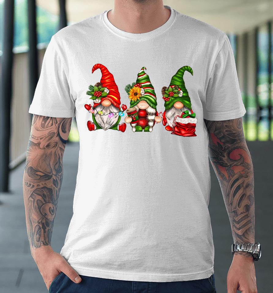 Cute Christmas Gnomes T-Shirt Funny Family Gnomes Xmas Matching Premium T-Shirt