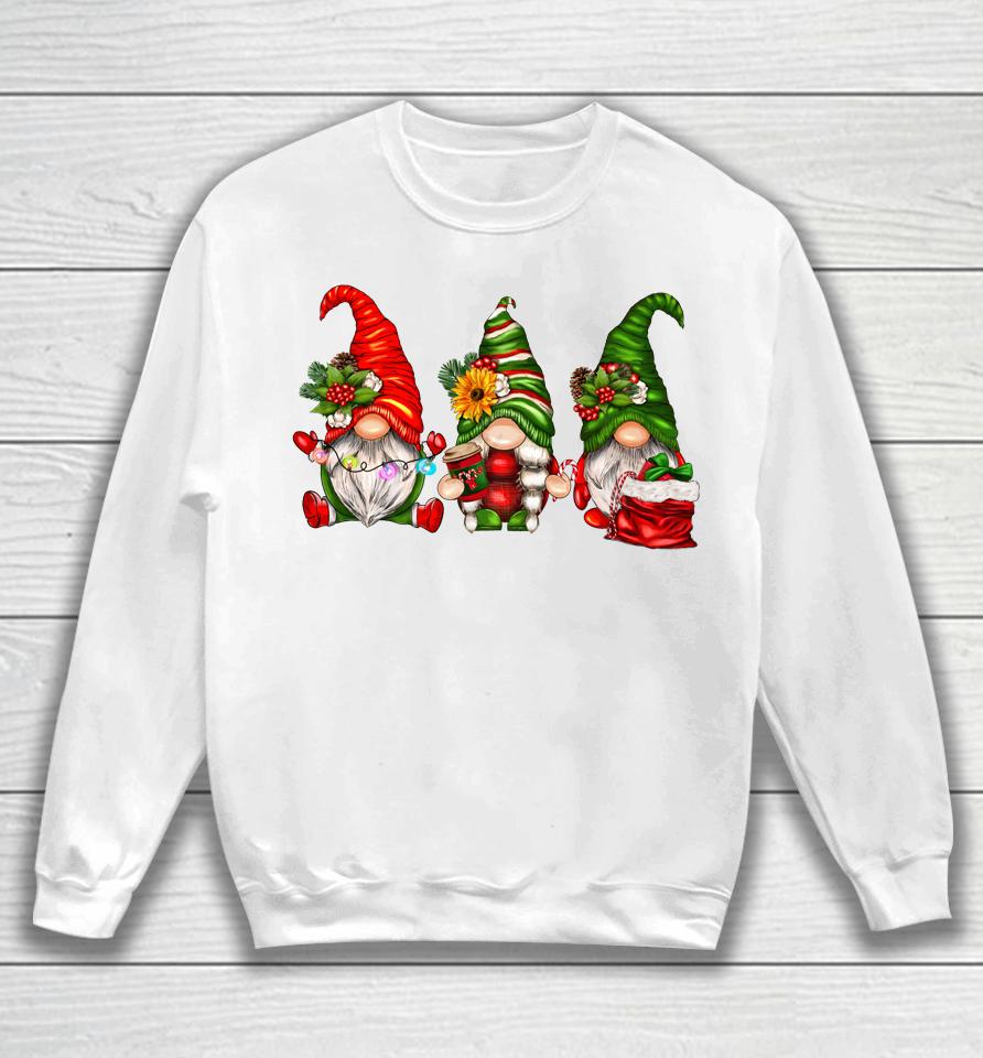 Cute Christmas Gnomes T-Shirt Funny Family Gnomes Xmas Matching Sweatshirt