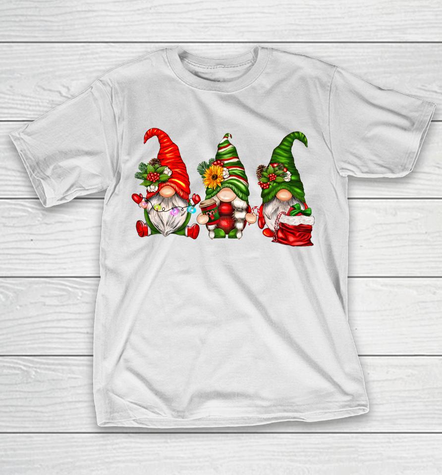 Cute Christmas Gnomes T-Shirt Funny Family Gnomes Xmas Matching T-Shirt