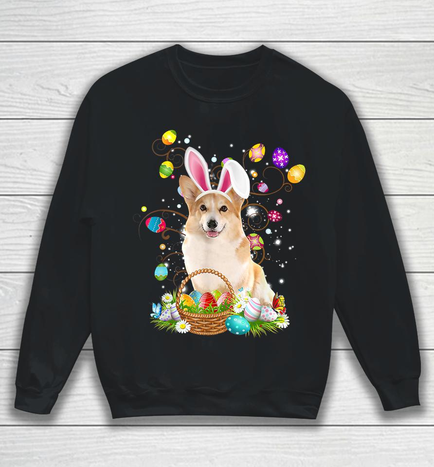 Cute Corgi Dog Egg Easter Day Sweatshirt