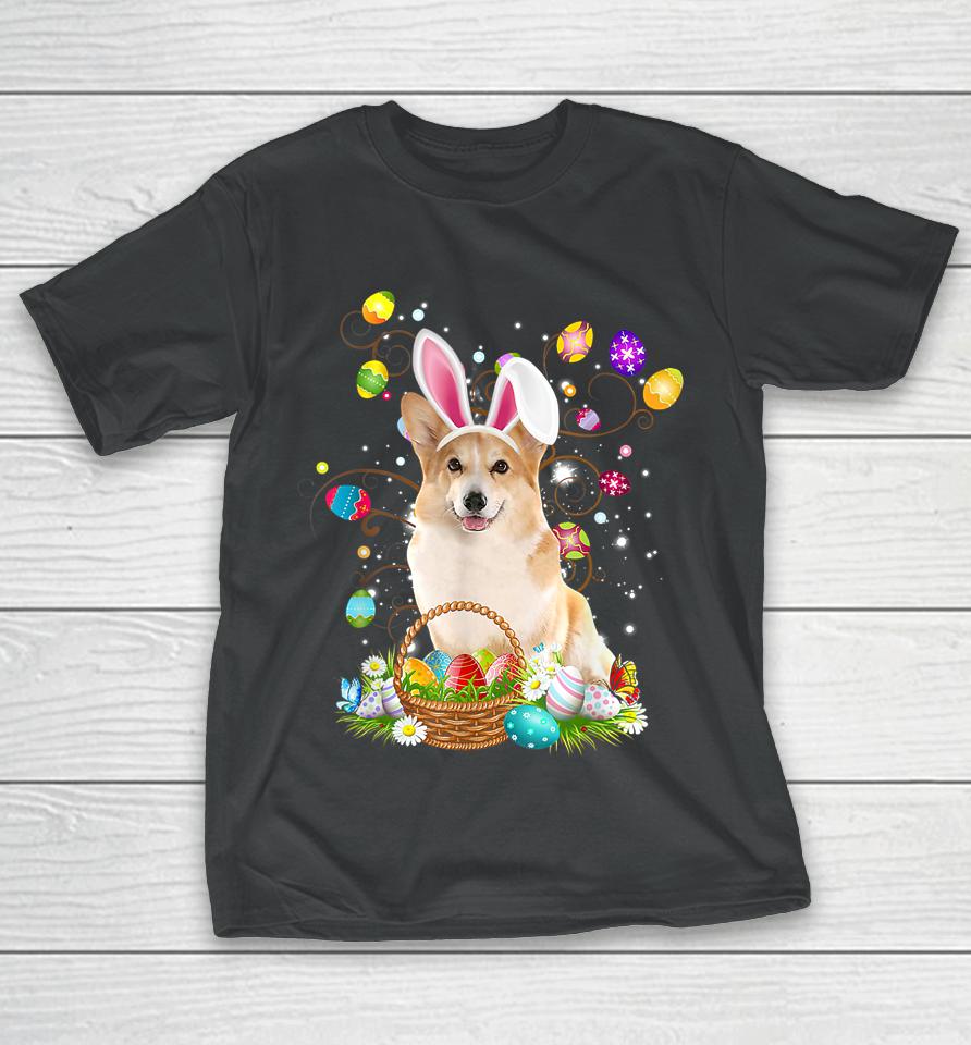 Cute Corgi Dog Egg Easter Day T-Shirt