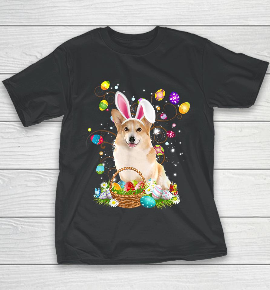 Cute Corgi Dog Egg Easter Day Youth T-Shirt
