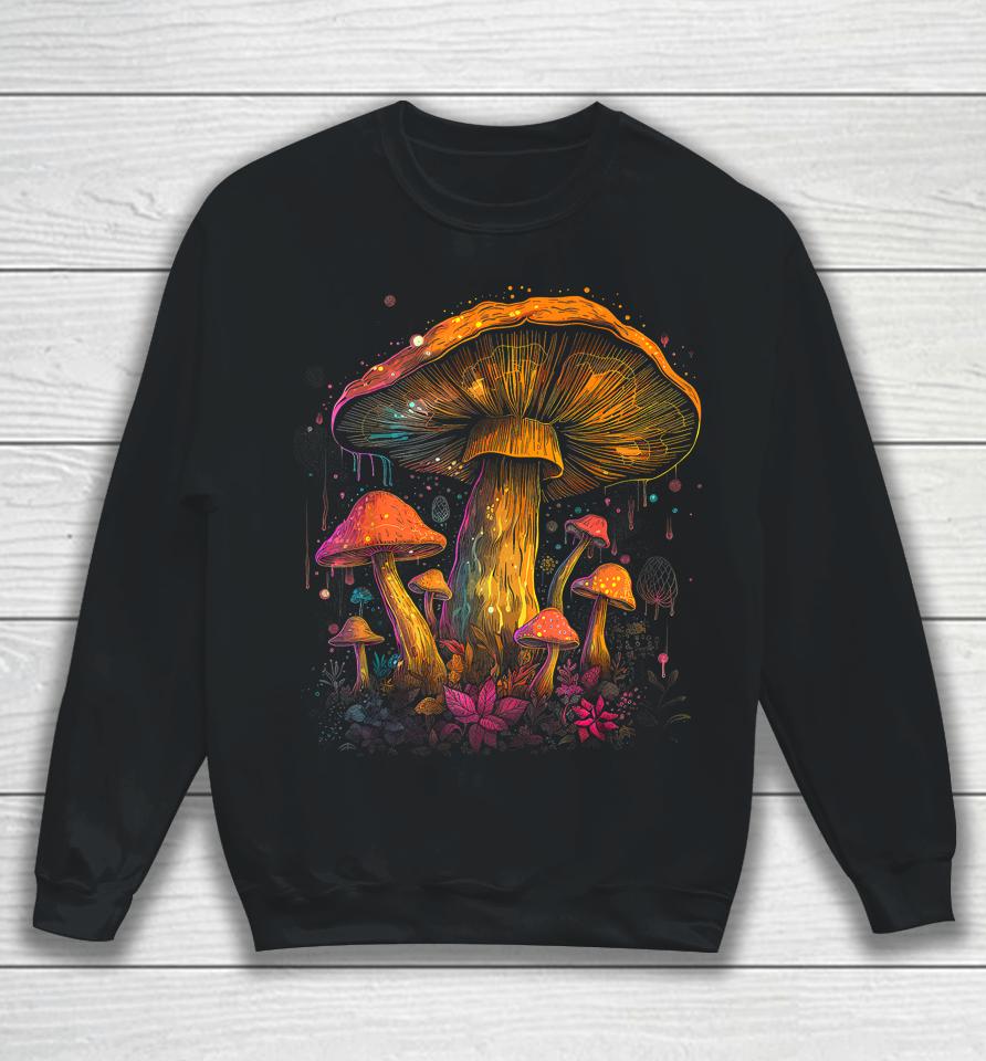 Cute Fairycore Floral Mushroom Aesthetic Girls Women Graphic Sweatshirt