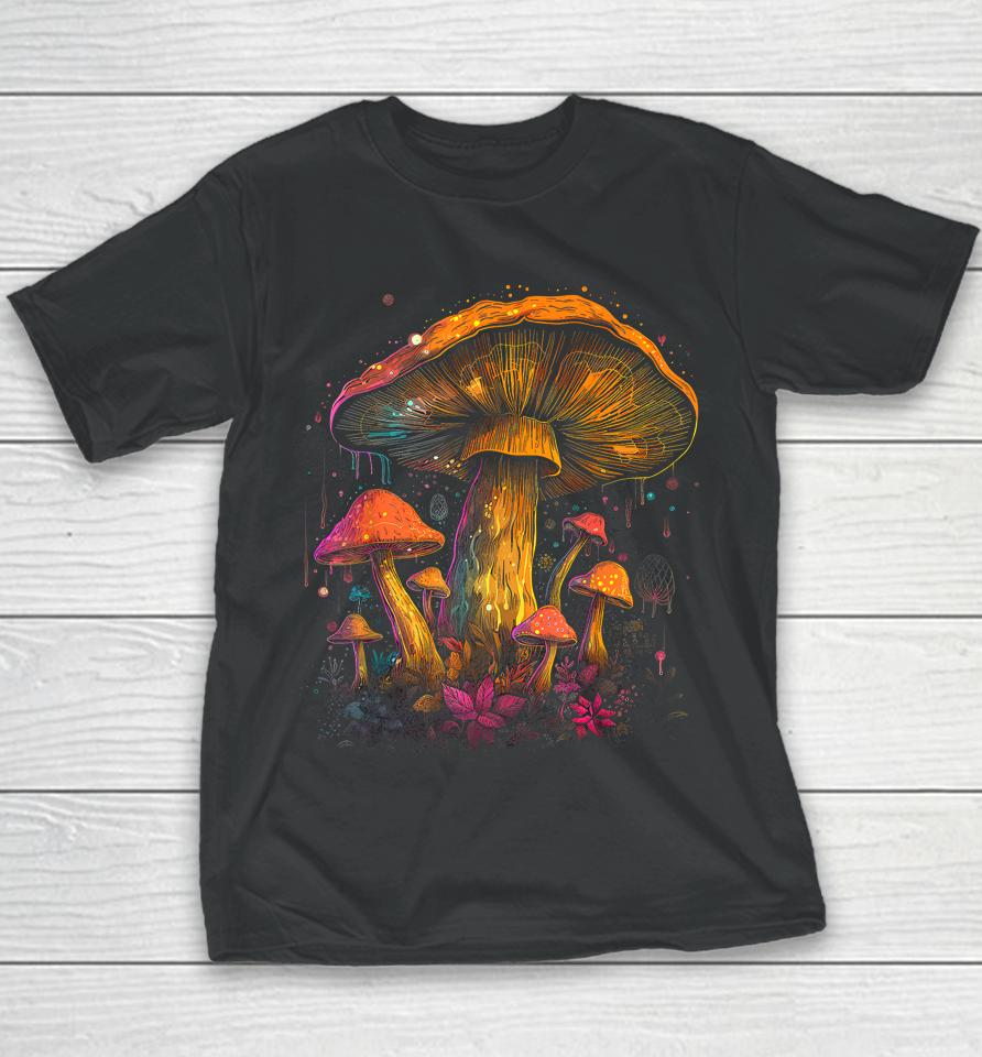Cute Fairycore Floral Mushroom Aesthetic Girls Women Graphic Youth T-Shirt