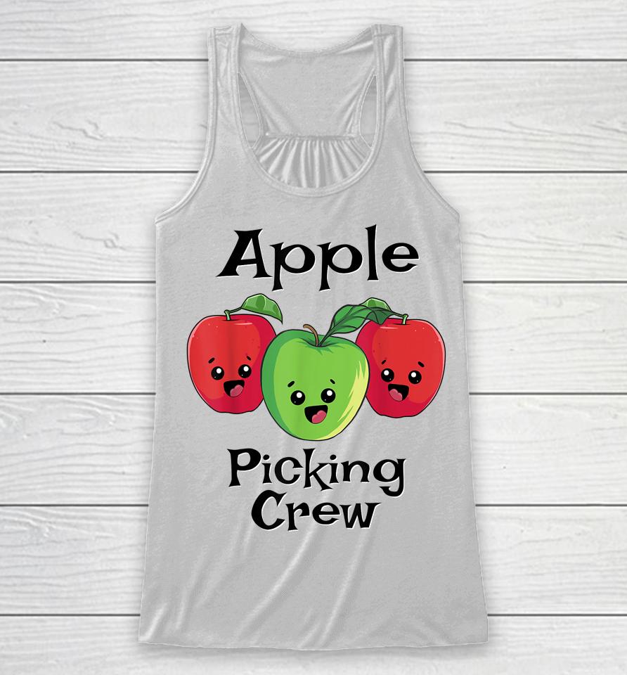 Cute Fall Autumn Orchard Matching Family Apple Picking Crew Racerback Tank