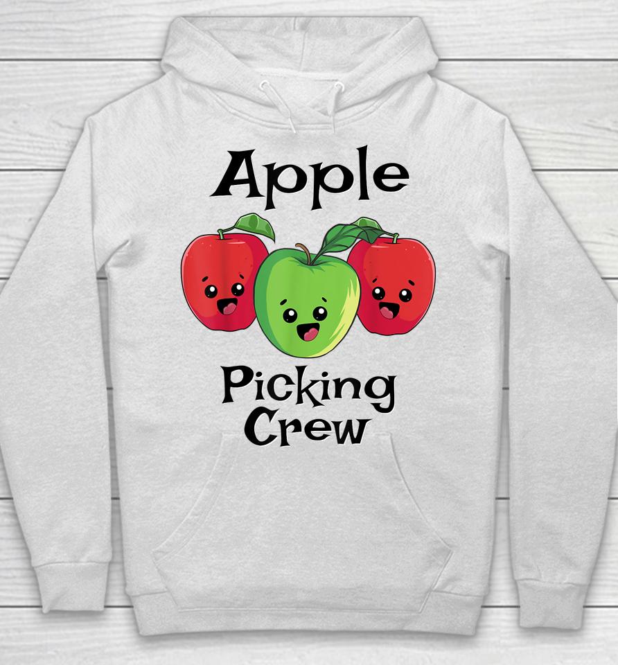Cute Fall Autumn Orchard Matching Family Apple Picking Crew Hoodie