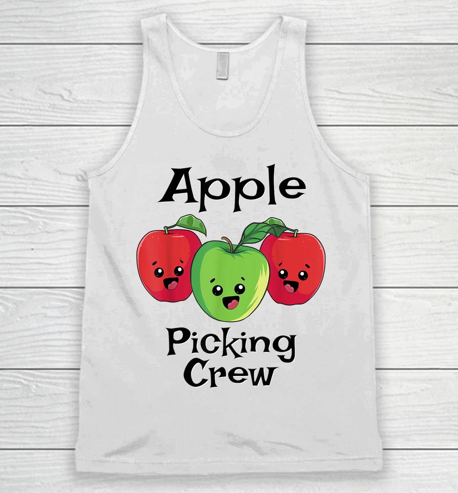 Cute Fall Autumn Orchard Matching Family Apple Picking Crew Unisex Tank Top