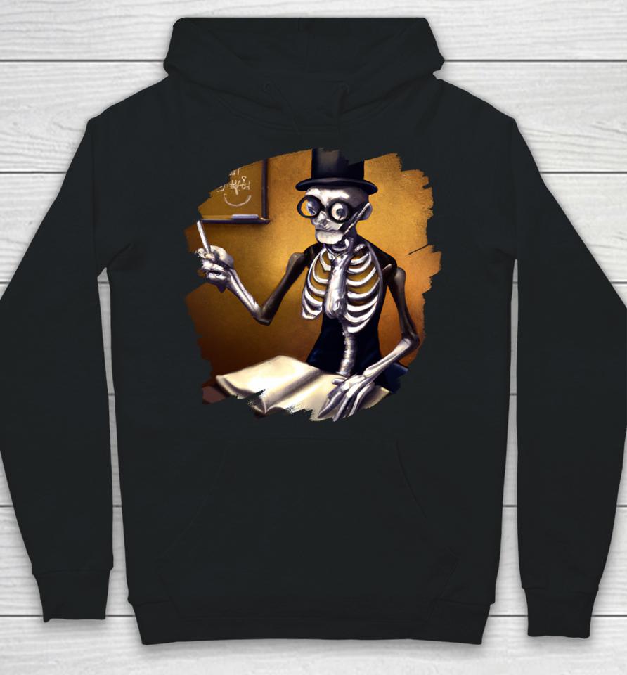 Cute Funny Skeleton Teacher Professor School Halloween Hoodie