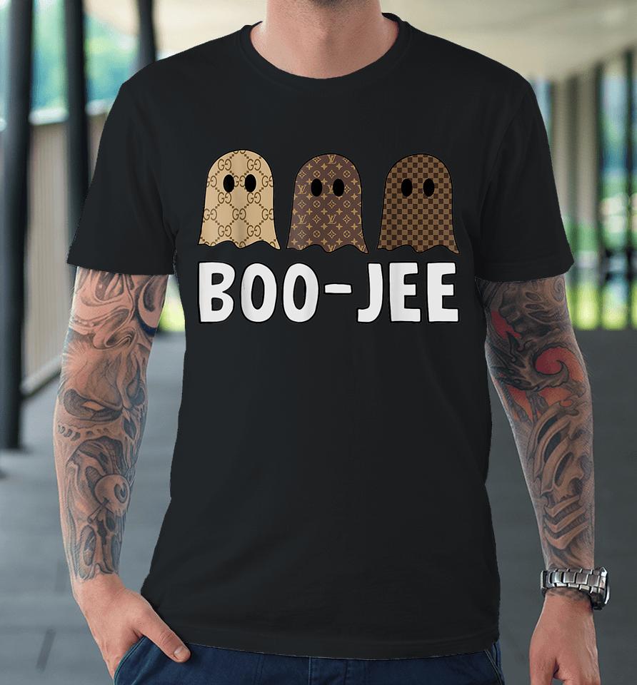 Cute Ghost Halloween Costume Boujee Boo Jee Spooky Season Premium T-Shirt