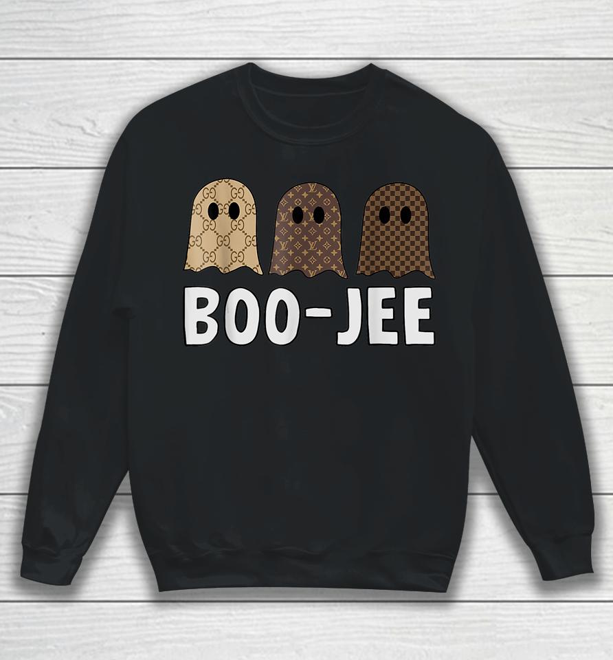 Cute Ghost Halloween Costume Boujee Boo Jee Spooky Season Sweatshirt