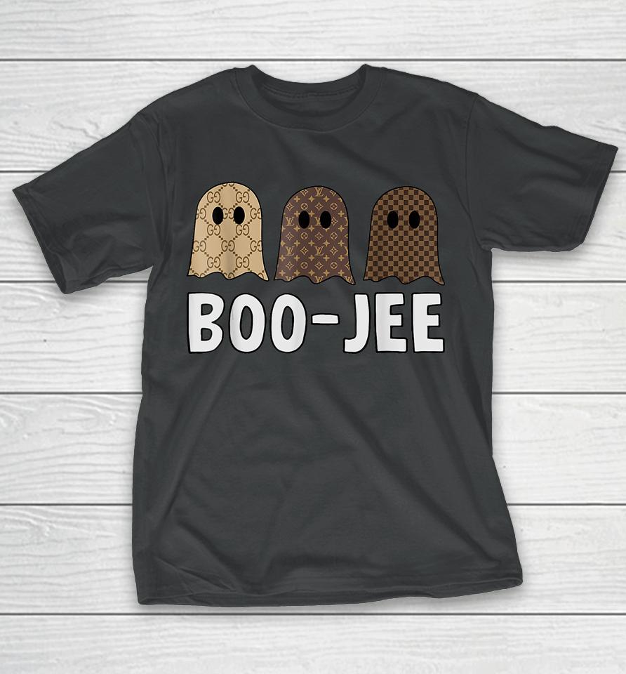 Cute Ghost Halloween Costume Boujee Boo Jee Spooky Season T-Shirt
