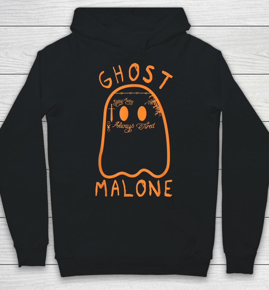 Cute Ghost Malone Fall Season Funny Halloween Spooky Season Hoodie