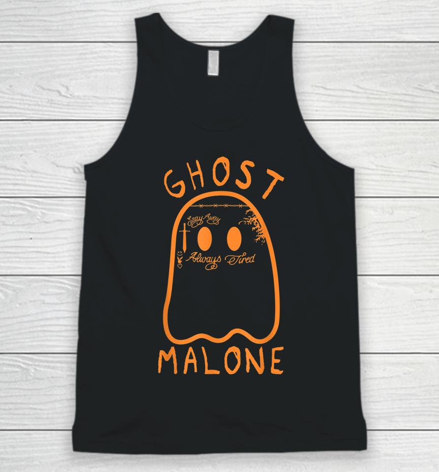 Cute Ghost Malone Fall Season Funny Halloween Spooky Season Unisex Tank Top