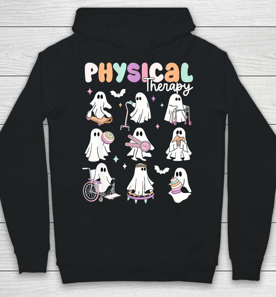 Cute Ghost Physical Therapy Pt Physical Therapist Halloween Hoodie
