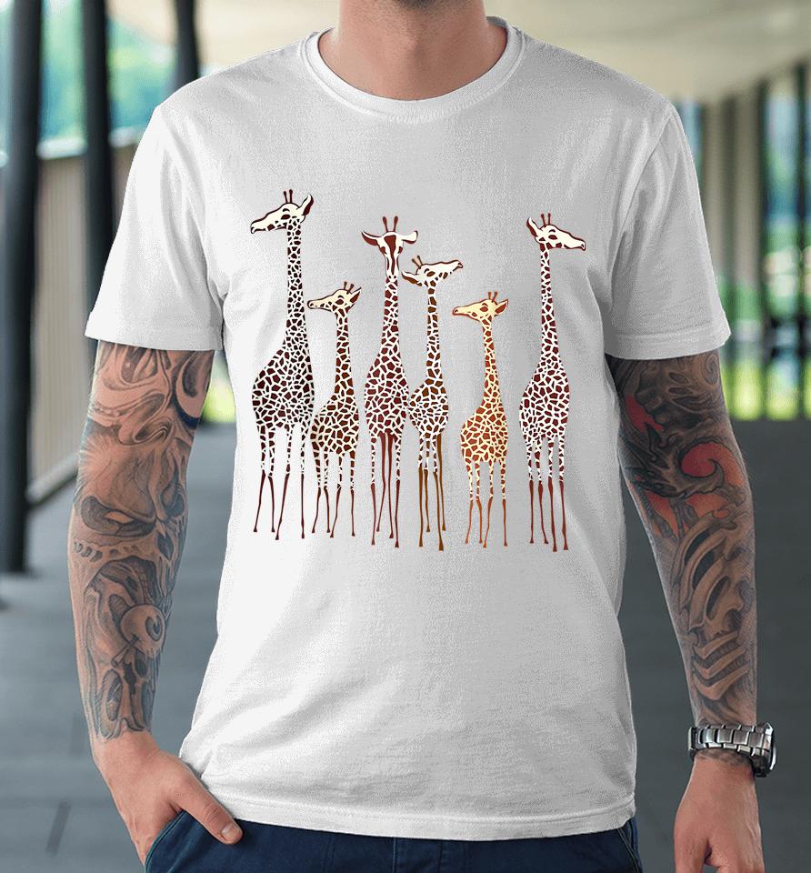 Cute Giraffe Animal Lovers Funny Nature Lover Premium T-Shirt