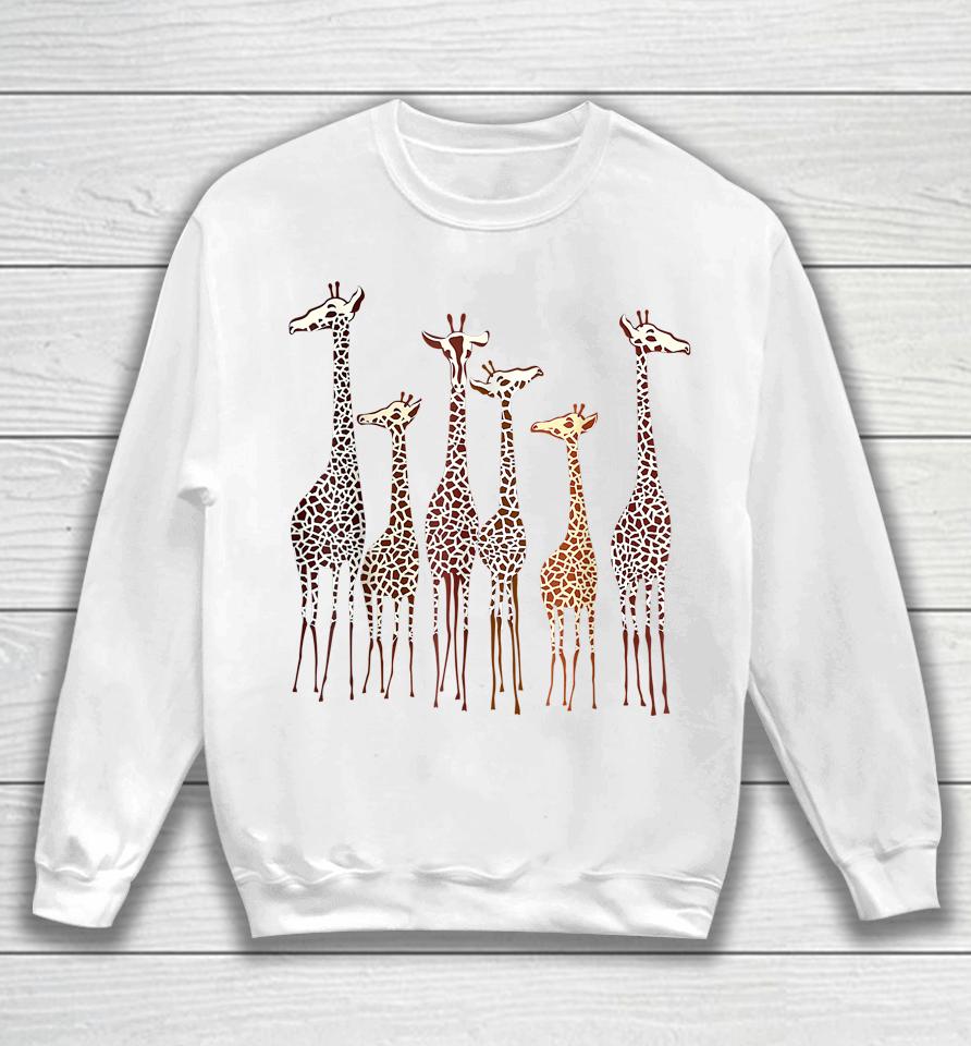 Cute Giraffe Animal Lovers Funny Nature Lover Sweatshirt