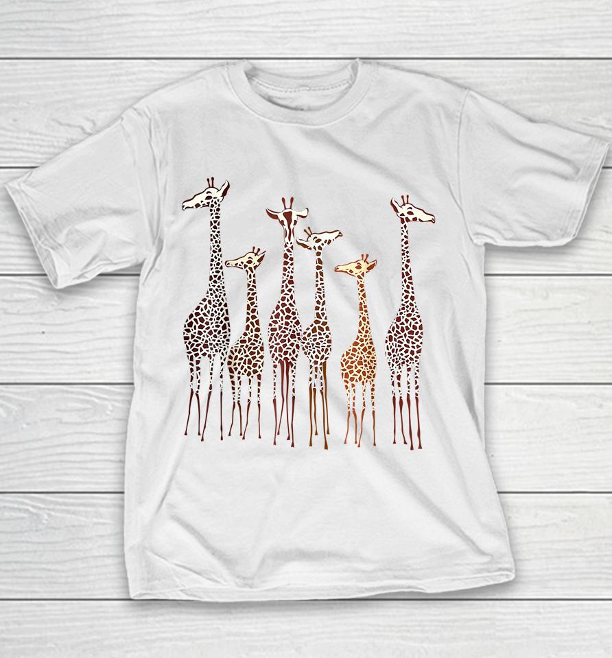 Cute Giraffe Animal Lovers Funny Nature Lover Youth T-Shirt