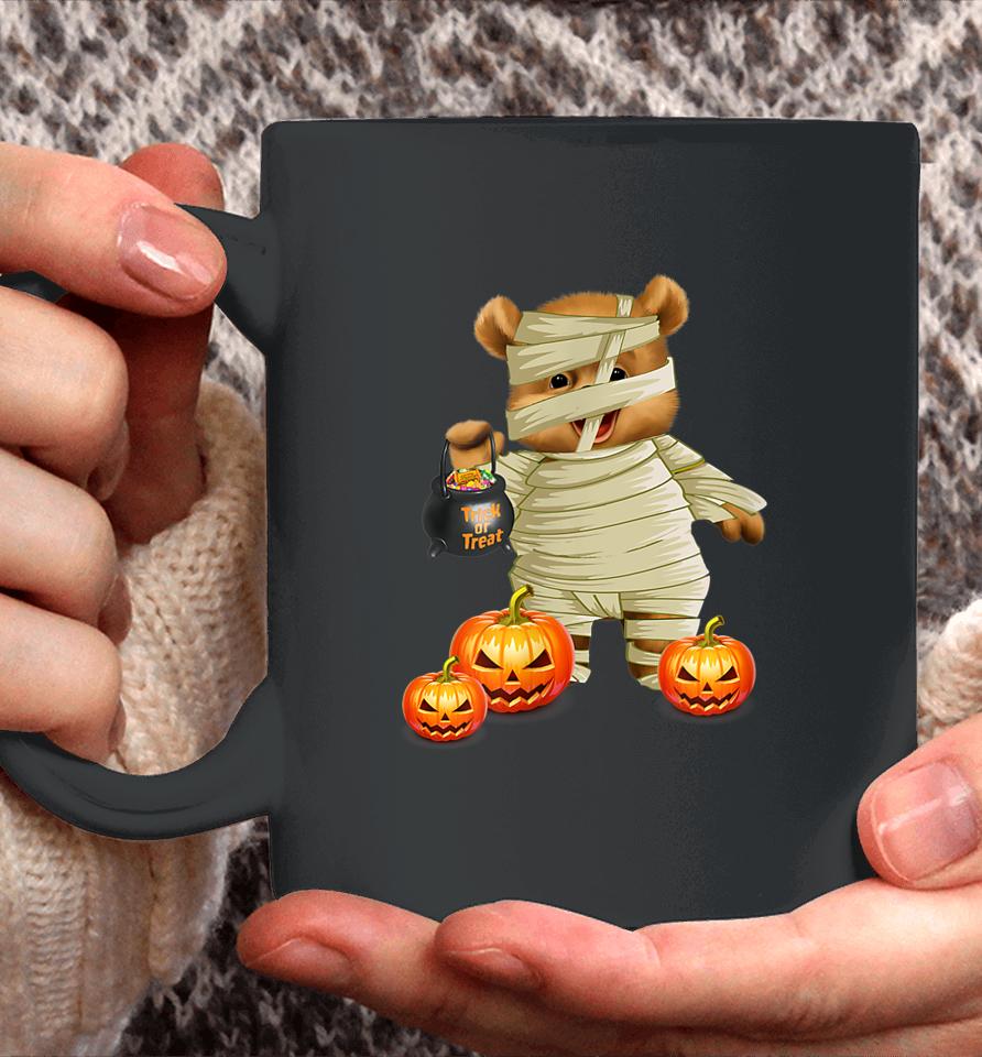 Cute Halloween Pumpkin Funny Mummy Bear Coffee Mug