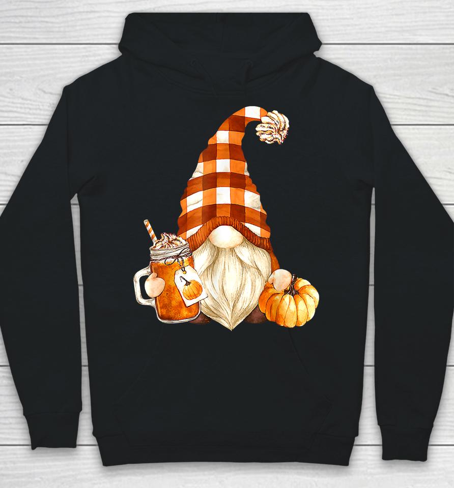 Cute Holiday Gnome For Thanksgiving With Fall Pumpkin Spice Hoodie