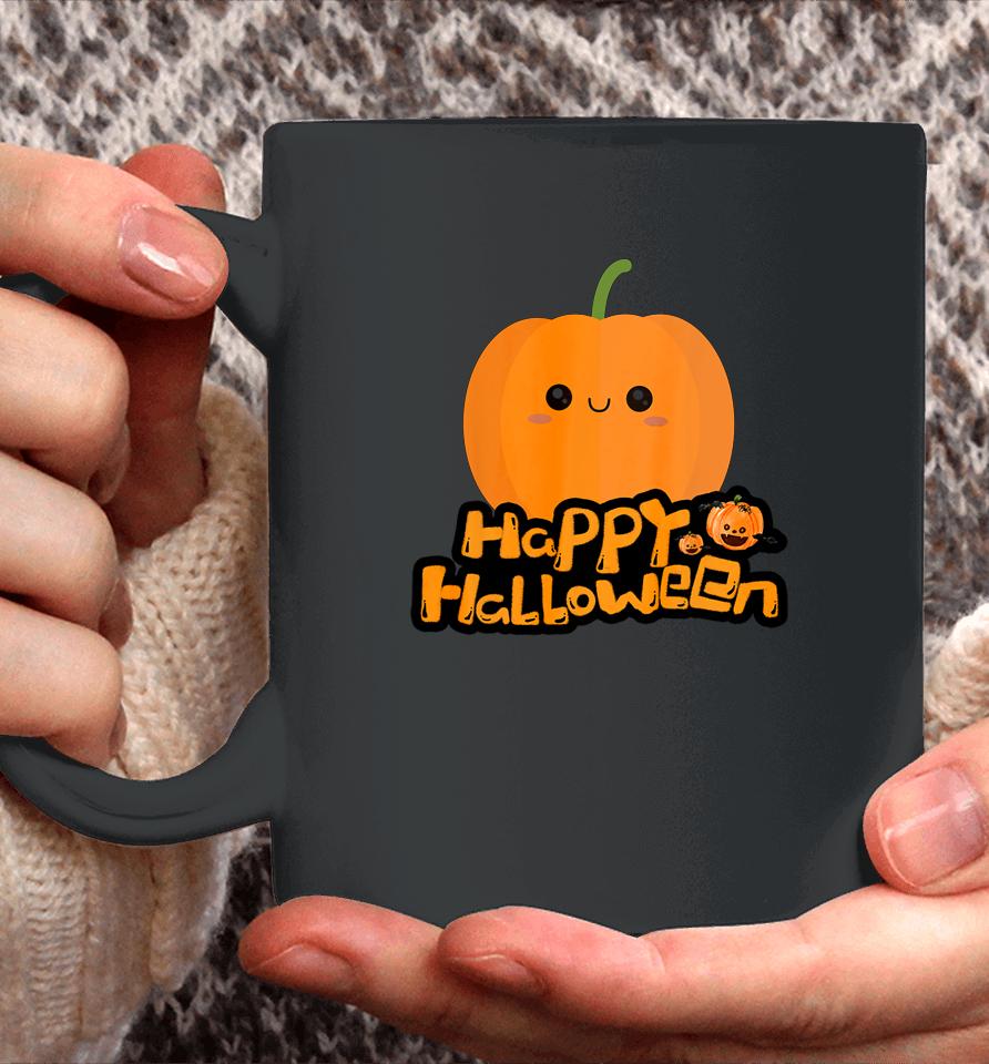 Cute Little Cartoon Pumpkin Happy Halloween Boys And Girls Coffee Mug