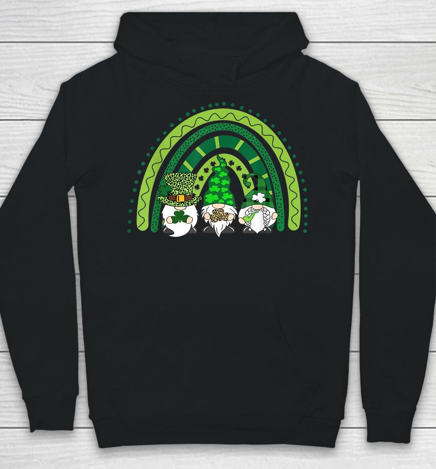 Cute Lucky Rainbow Gnome Happy St Patricks Day Family Hoodie