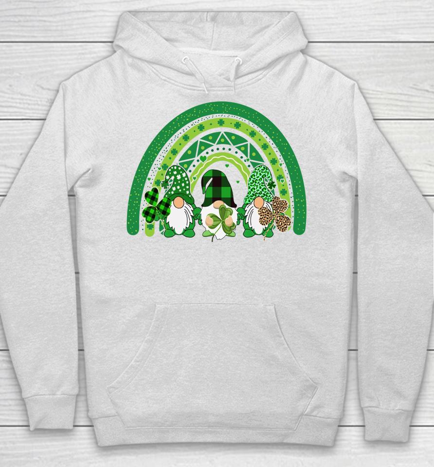 Cute Lucky Rainbow Gnome Happy St Patrick's Day Family Hoodie