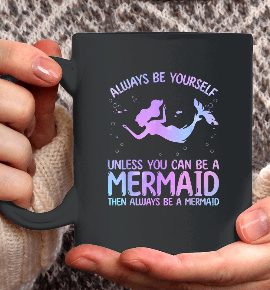 Cute Mermaid Art For Women Girls Sea Creature Mermaid Lover Coffee Mug