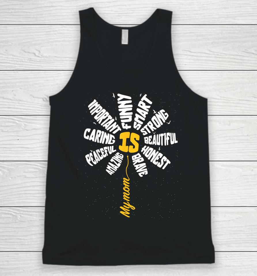 Cute Mother's Day Sunflower For Mama Mommy Summer Tee Unisex Tank Top