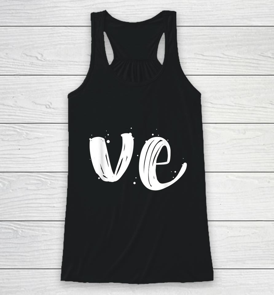 Cute Valentines Day Matching Couple Outfit Love Part 2 Racerback Tank