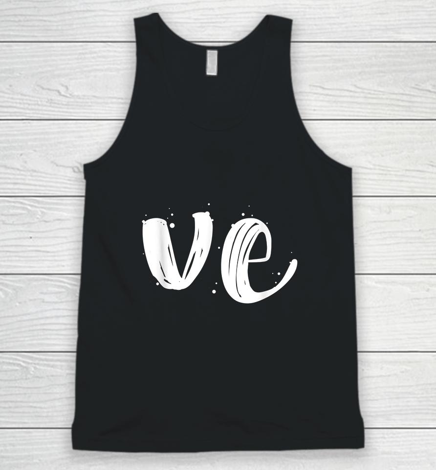 Cute Valentines Day Matching Couple Outfit Love Part 2 Unisex Tank Top