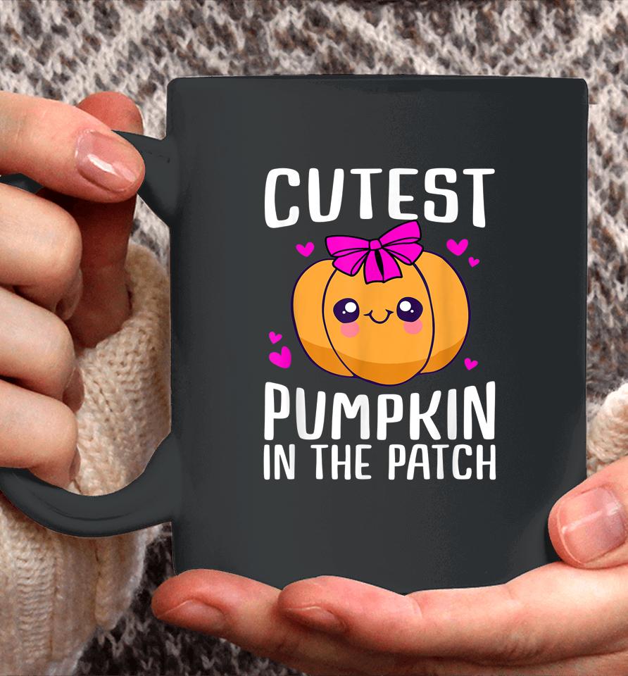 Cutest Pumpkin In The Patch Funny Girls Halloween Coffee Mug