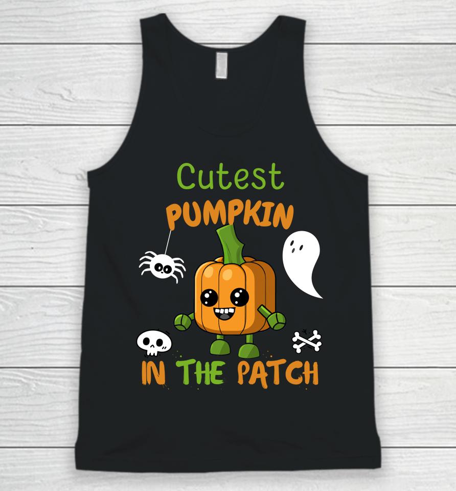 Cutest Pumpkin In The Patch Halloween Unisex Tank Top