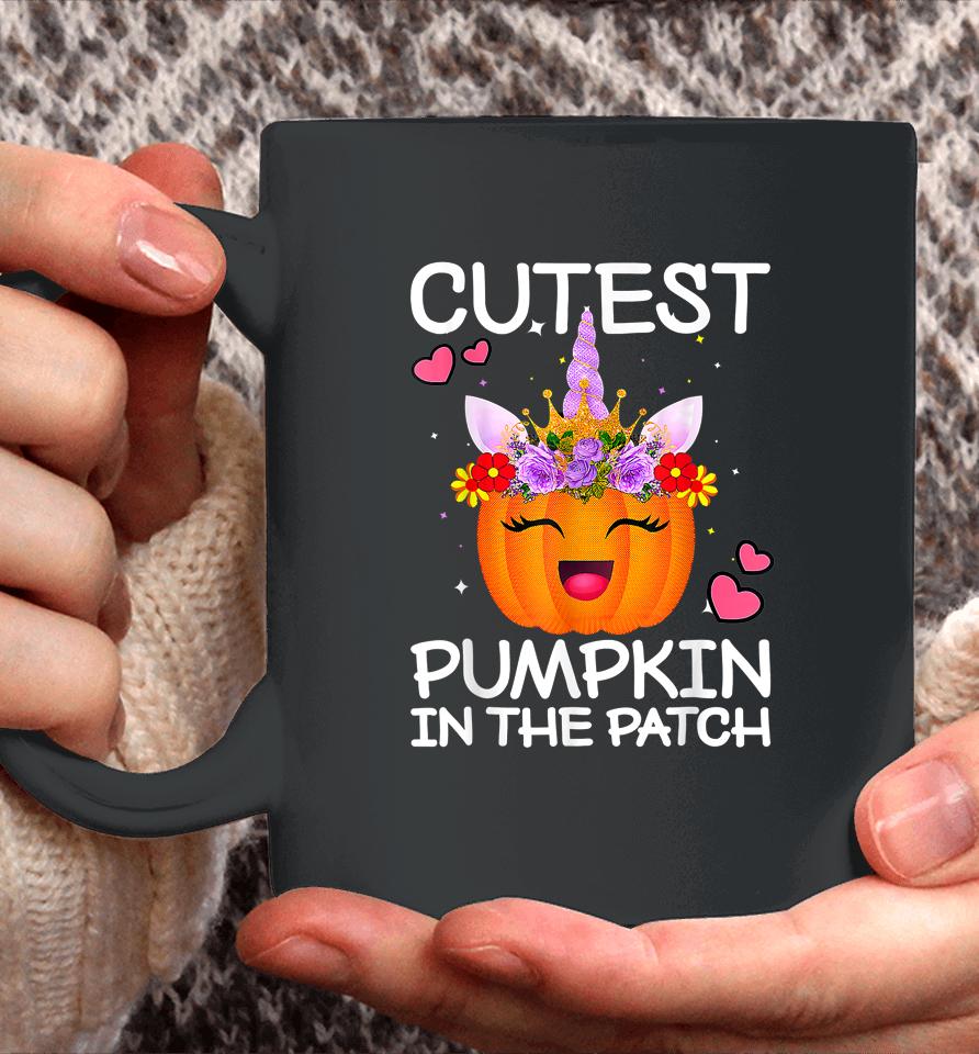 Cutest Pumpkin In The Patch Halloween Unicorn Coffee Mug