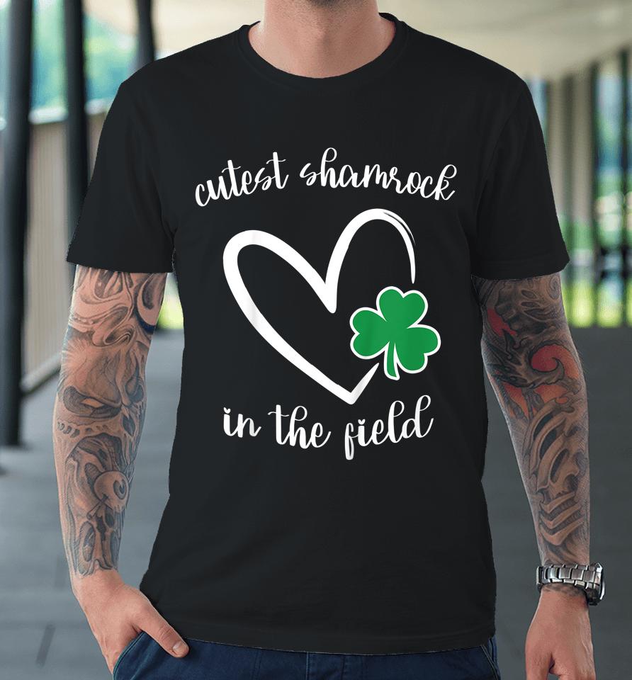 Cutest Shamrock St Patricks Day Heart Shamrock Premium T-Shirt
