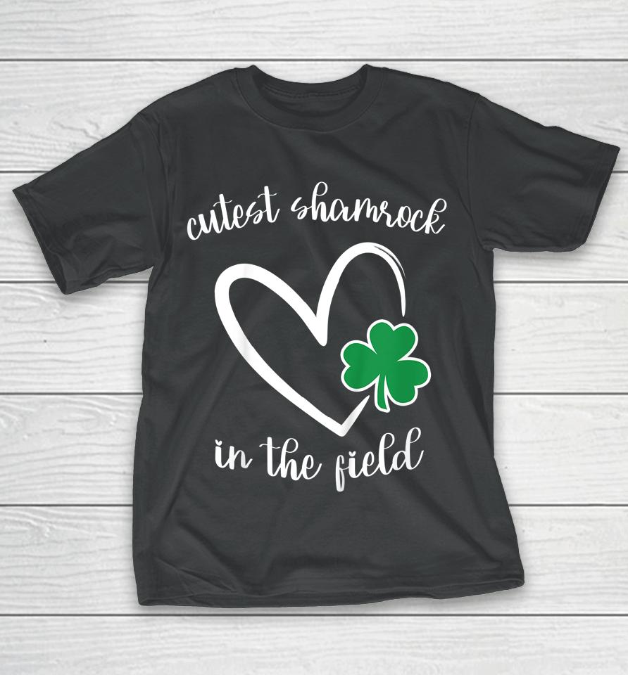 Cutest Shamrock St Patricks Day Heart Shamrock T-Shirt
