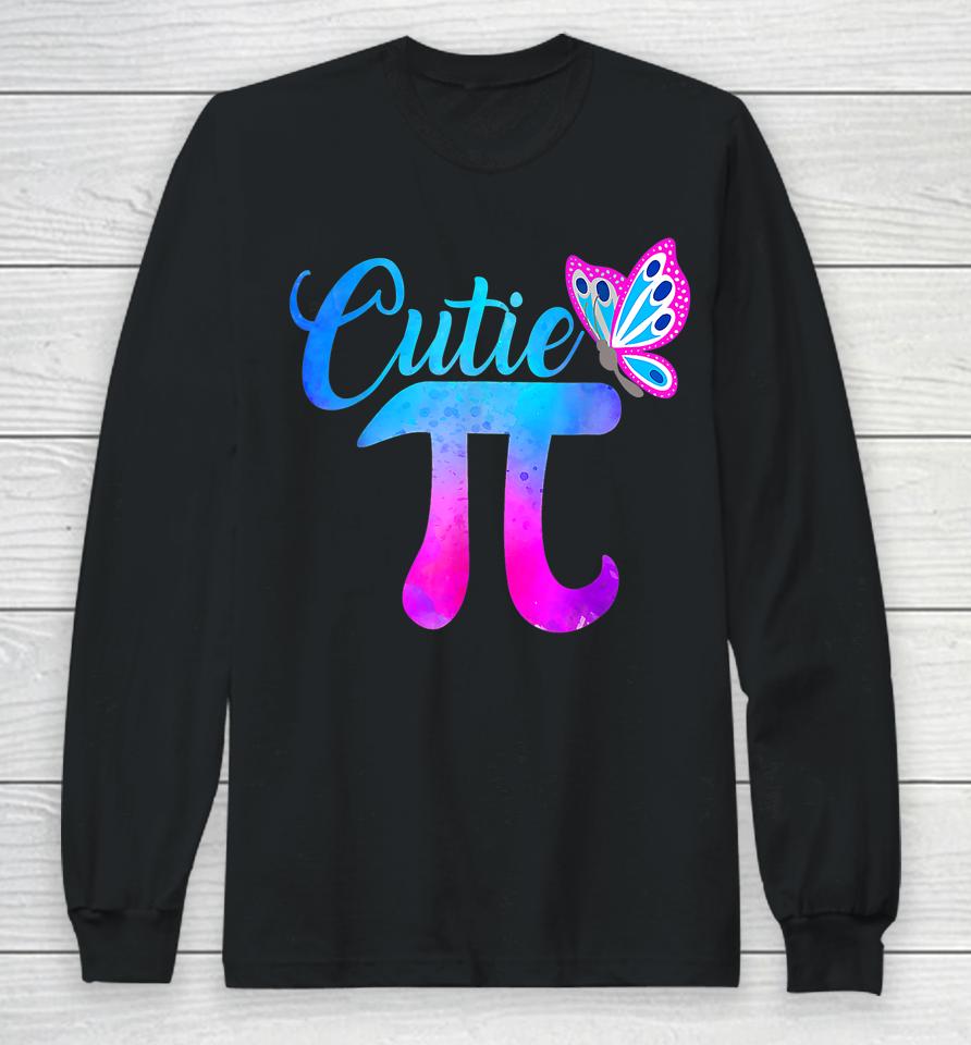 Cutie Pi Math Butterfly Pi Day Long Sleeve T-Shirt