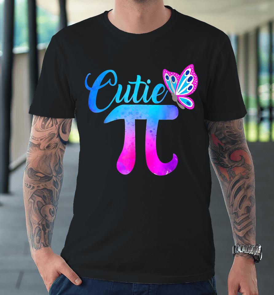 Cutie Pi Math Butterfly Pi Day Premium T-Shirt