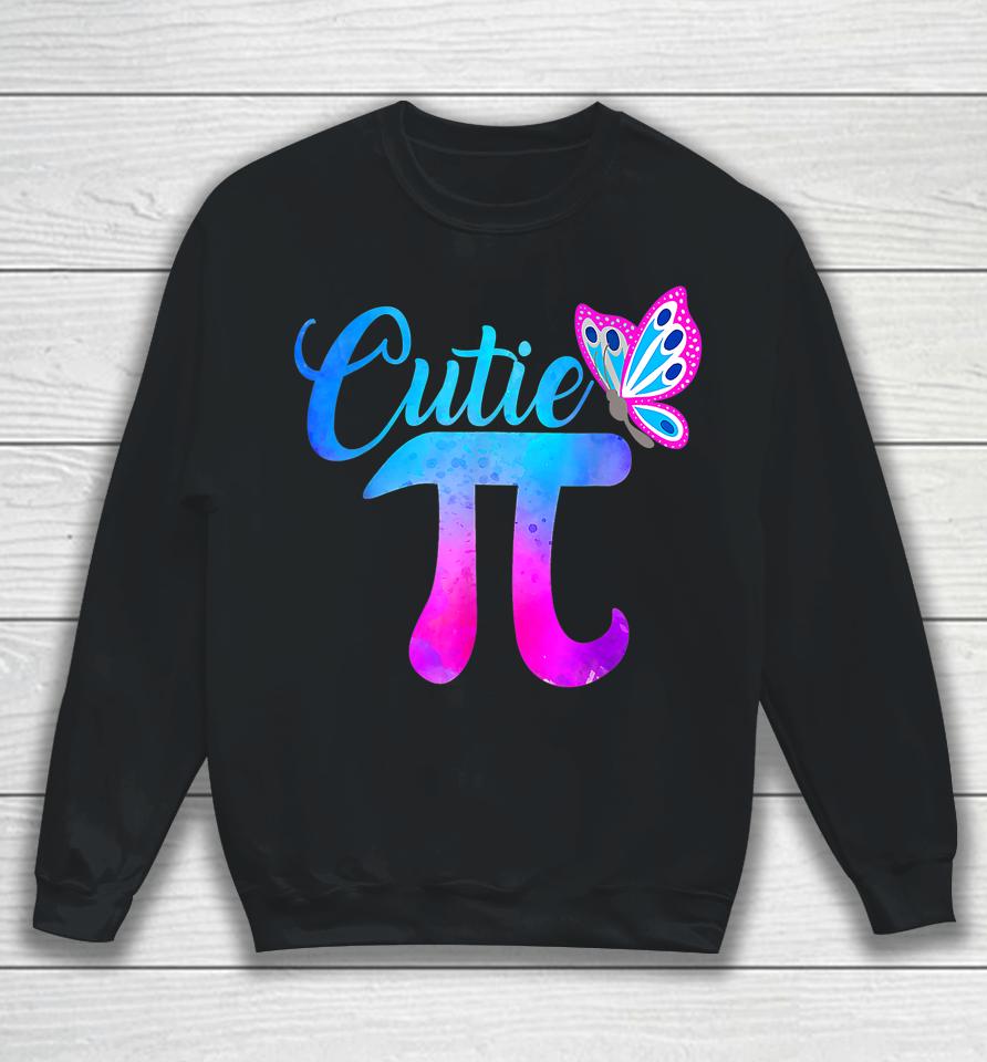 Cutie Pi Math Butterfly Pi Day Sweatshirt
