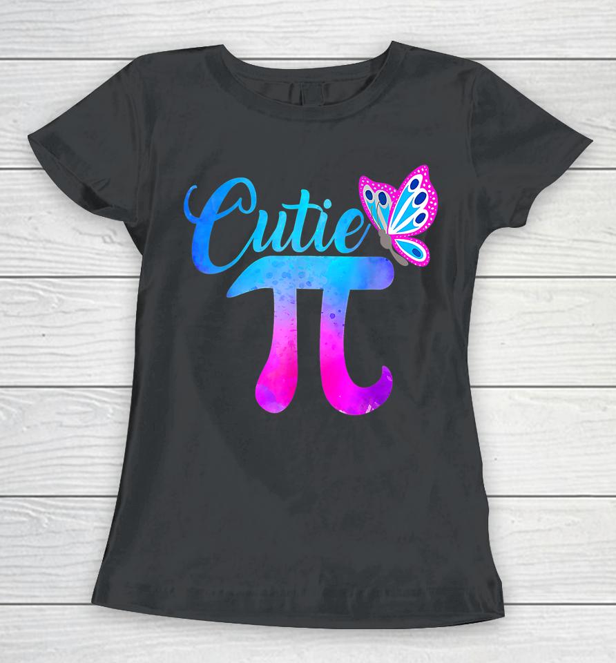 Cutie Pi Math Butterfly Pi Day Women T-Shirt