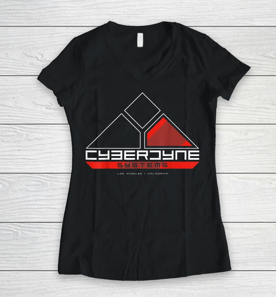 Cyberdyne Systems Women V-Neck T-Shirt