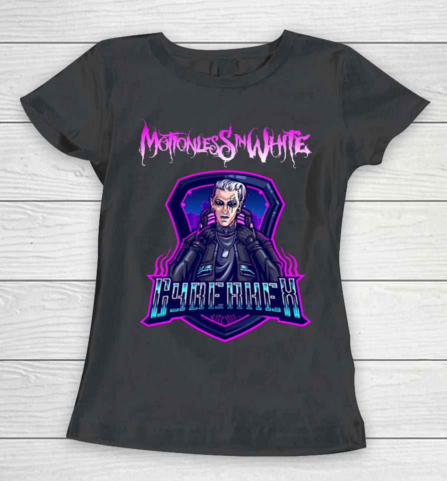Cyberhex Emblem Motionless In White Merch Women T-Shirt