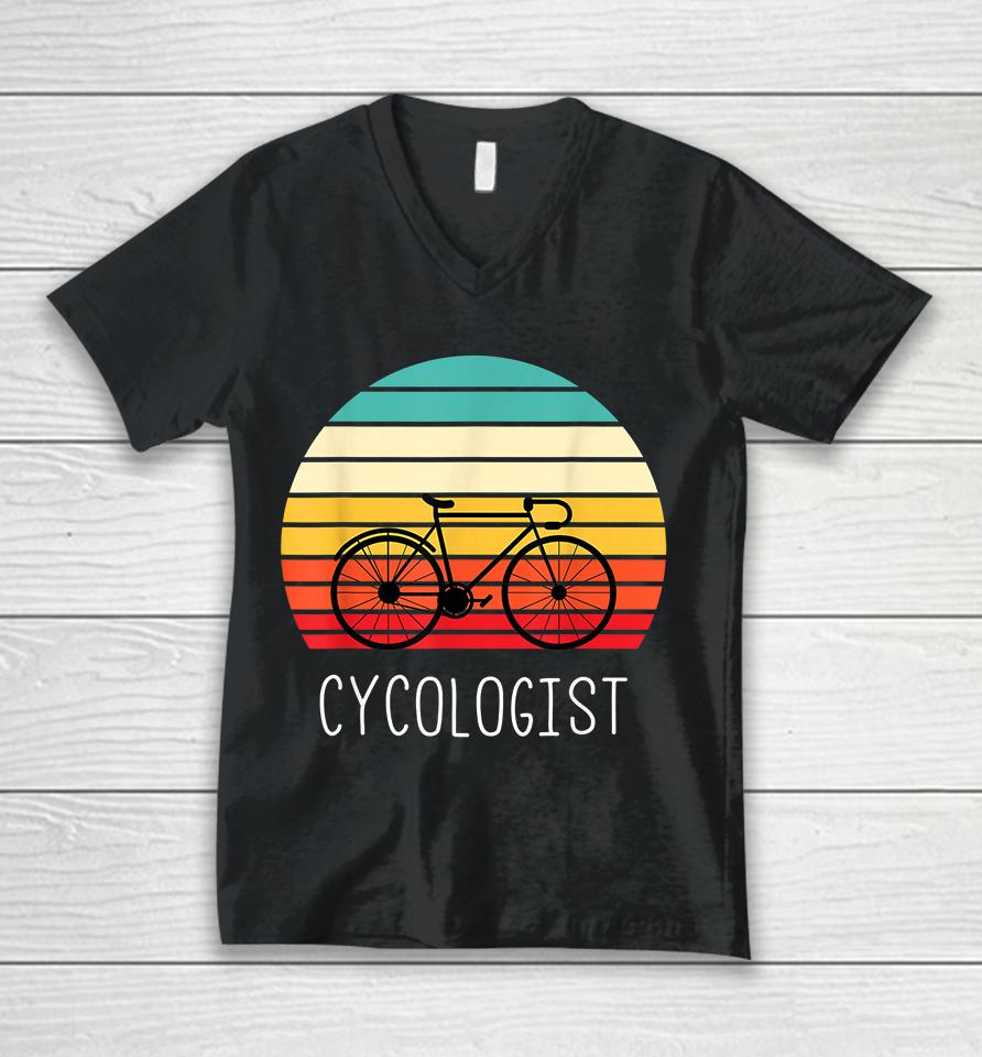 Cycologist Vintage Unisex V-Neck T-Shirt