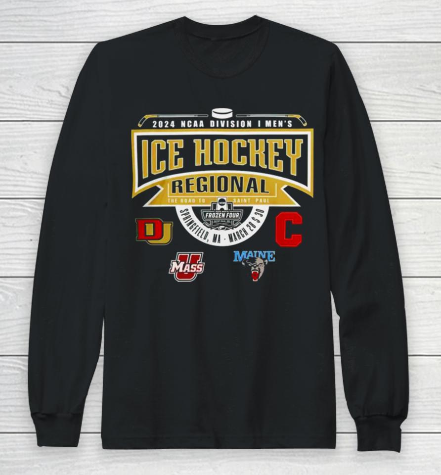 D I Men’s Ice Hockey Regional Springfield Champion Long Sleeve T-Shirt